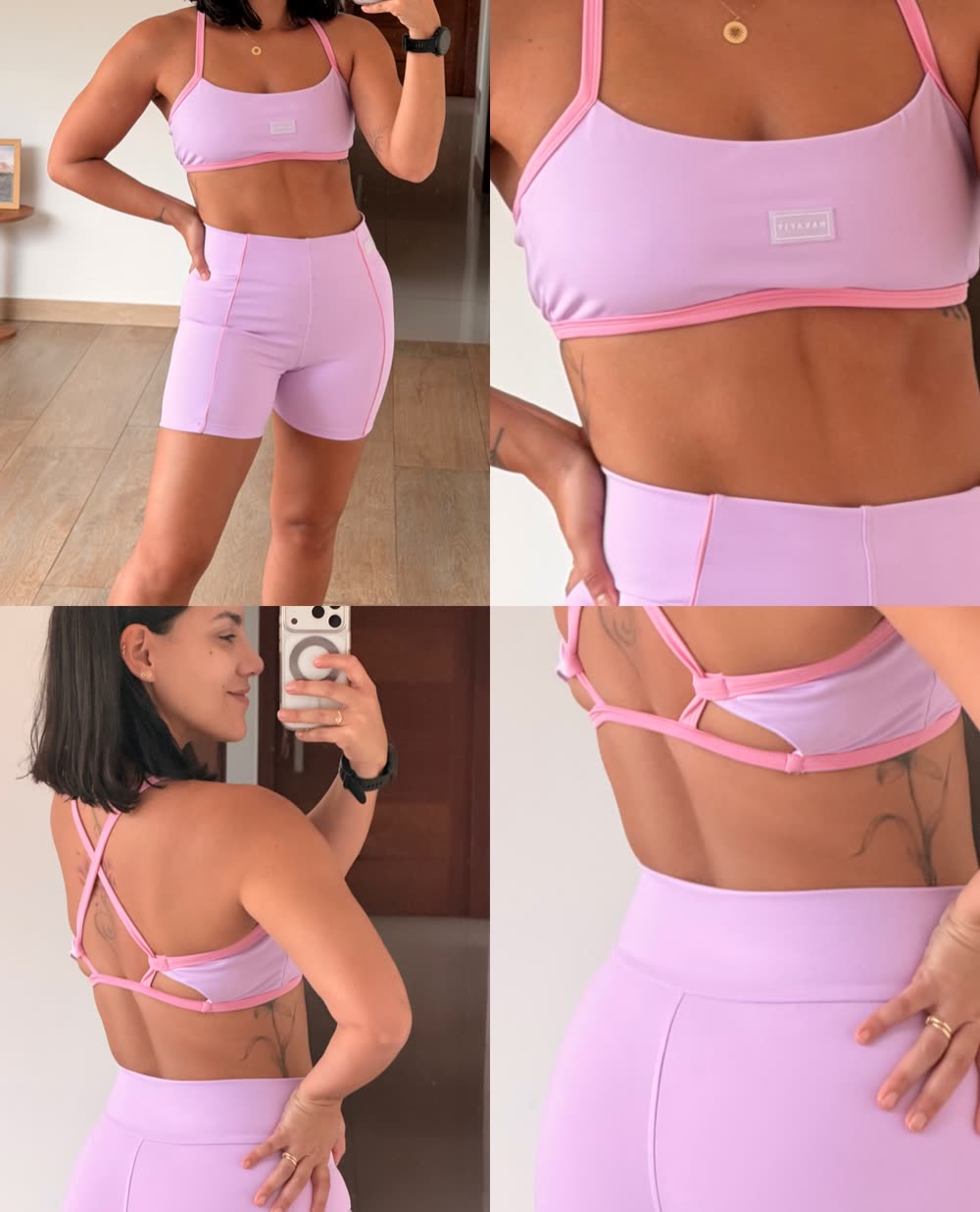 Top Baby e Short Angra lavanda